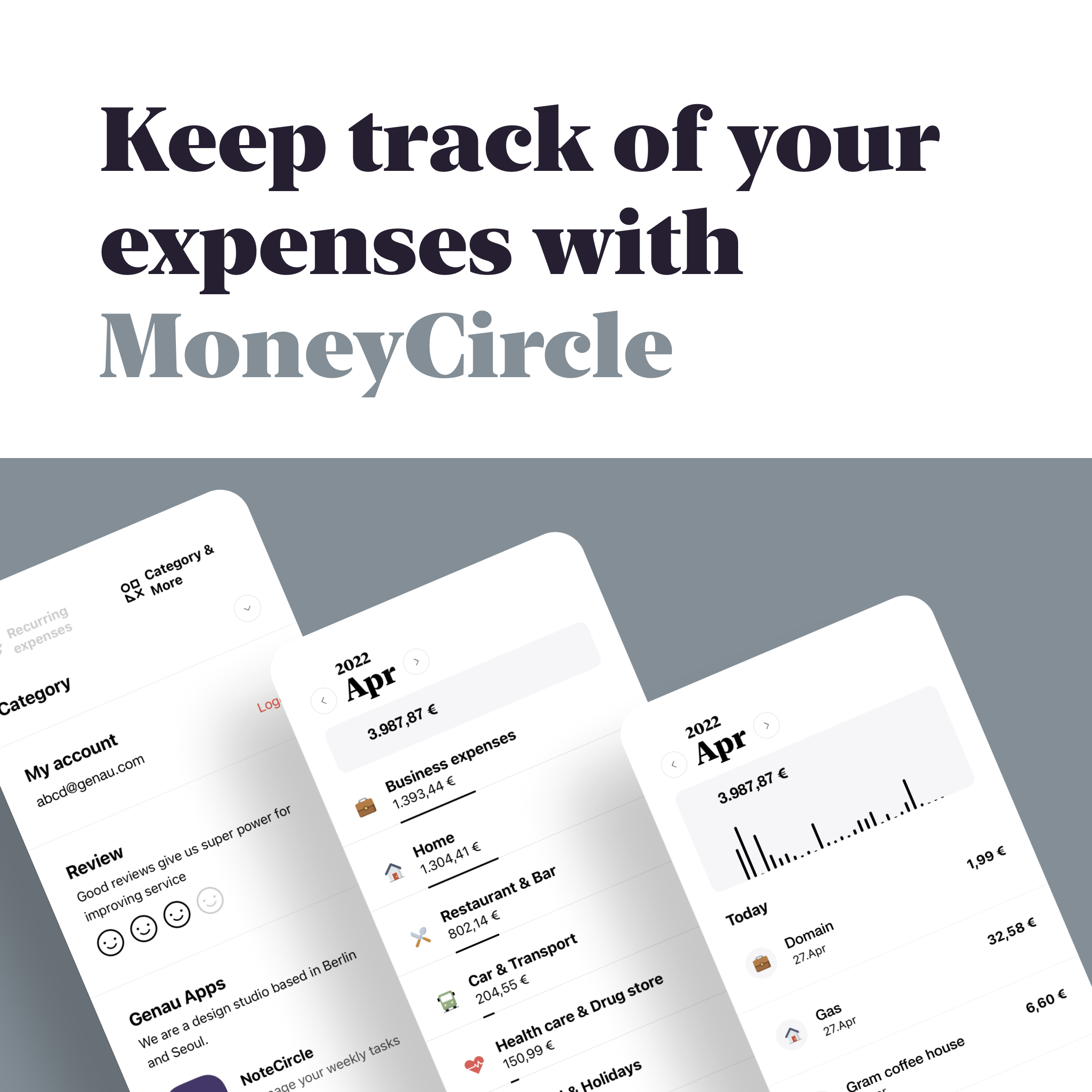 MoneyCircle - Keep track of your expenses with MoneyCircle media 1