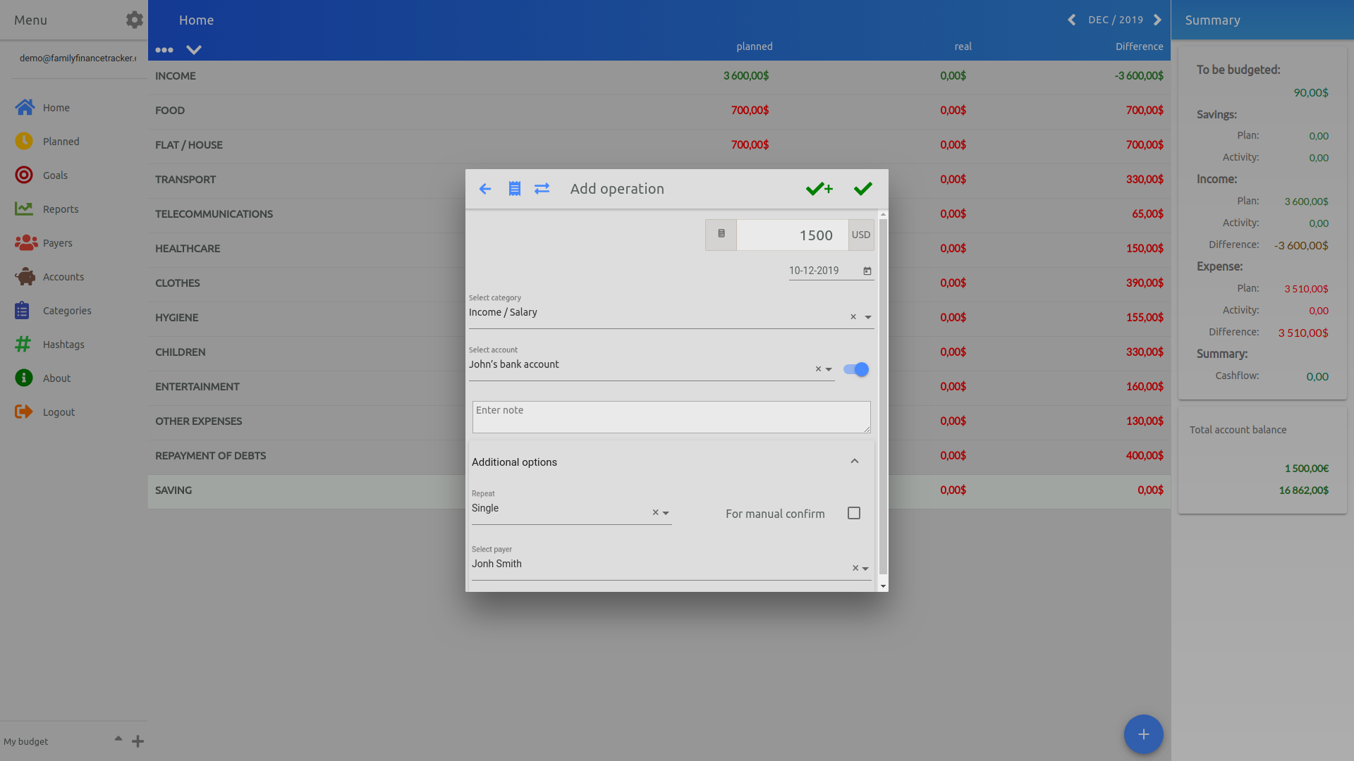 Family Finance Tracker gallery image