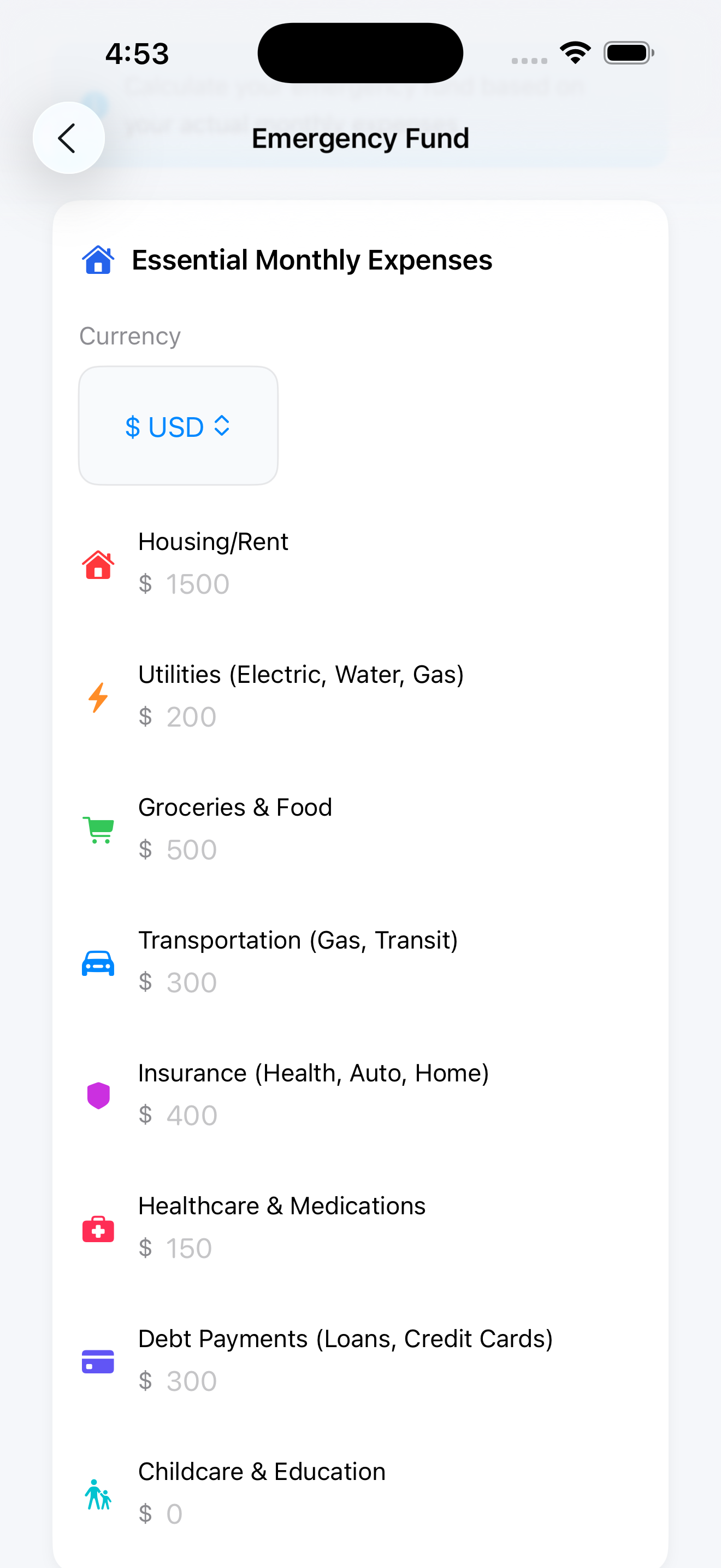 Snappy FinCalc - Screenshot 5 showing product features and functionality
