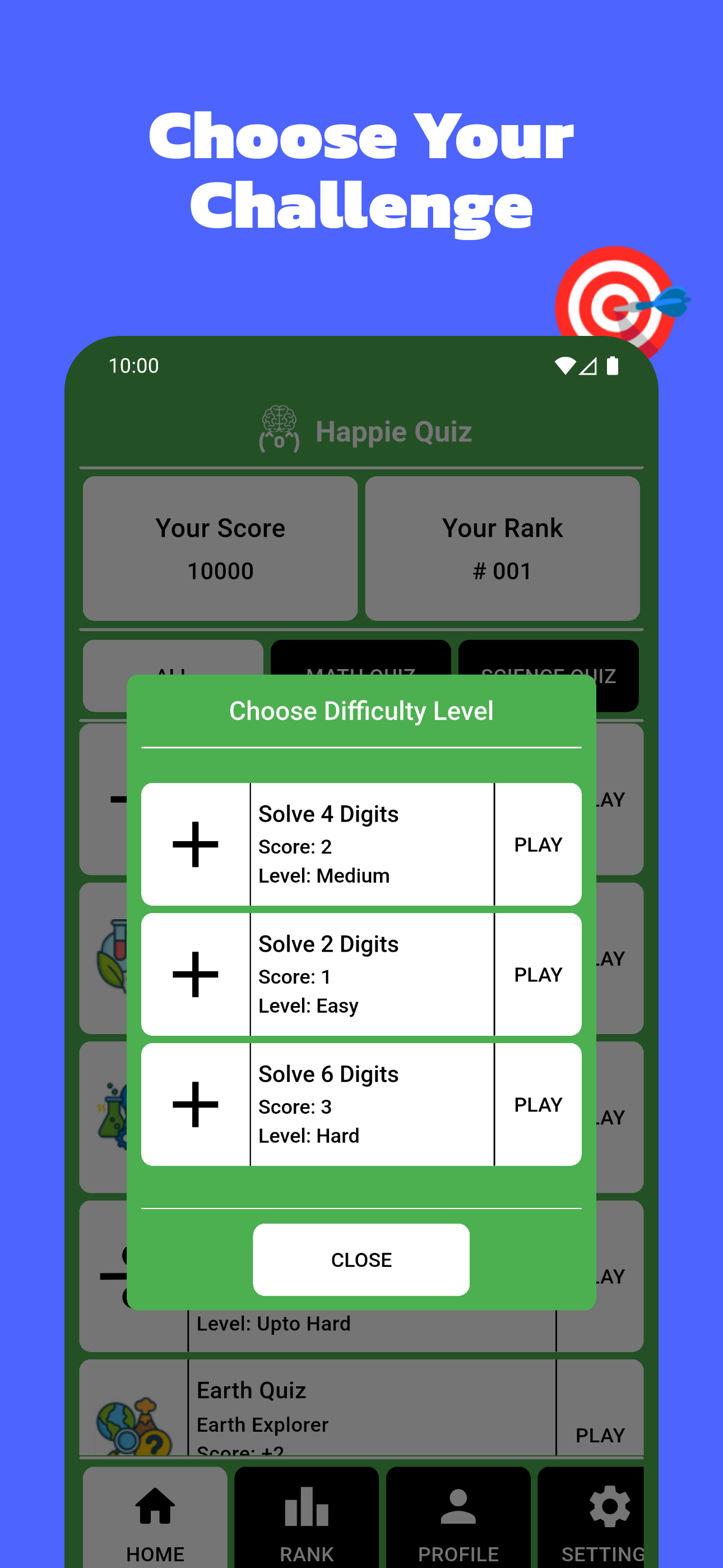 Happie Quiz Trivia Brain Game - Screenshot 3 showing product features and functionality
