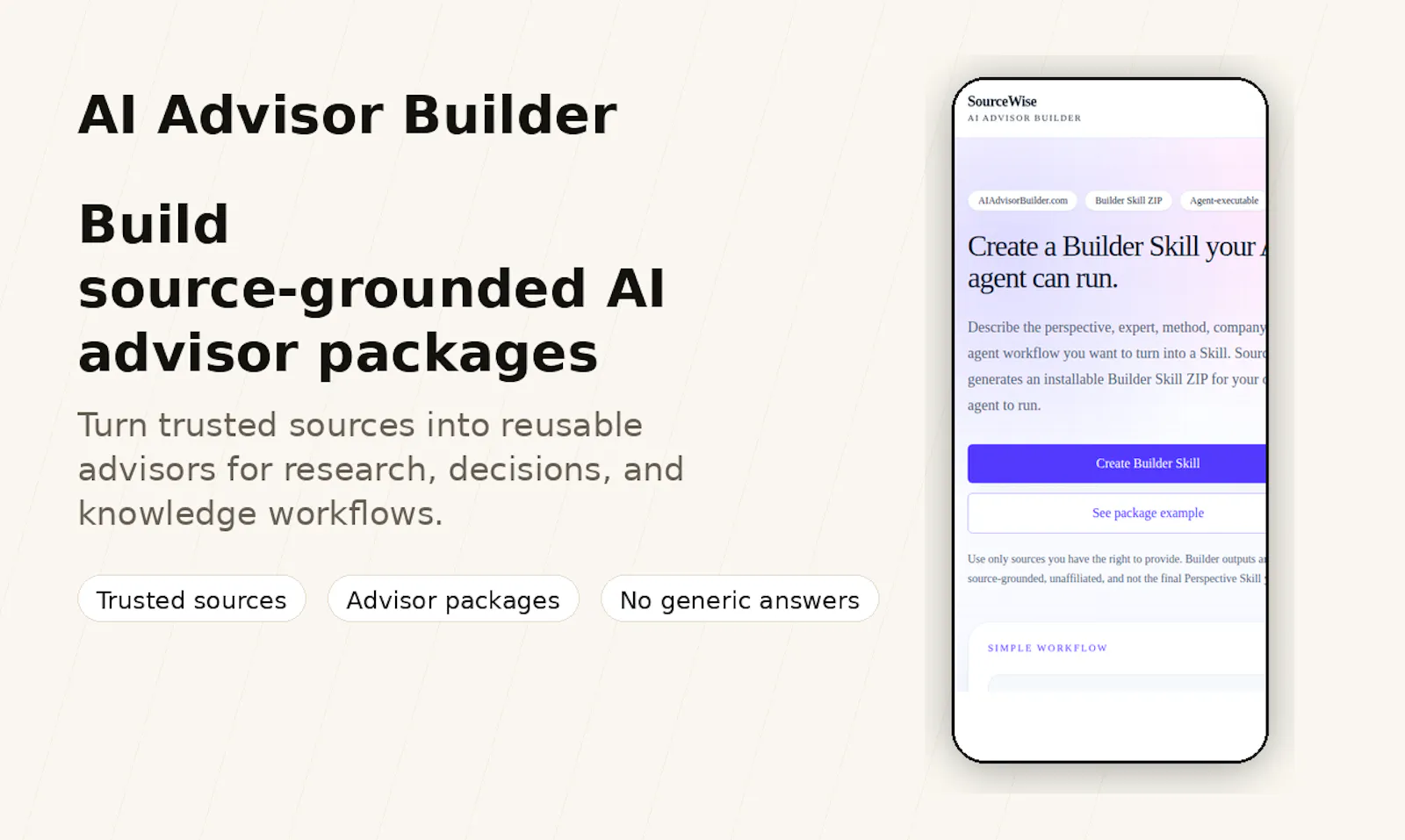 AI Advisor Builder screenshot 2