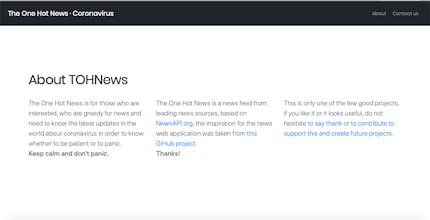 The One Hot News - Coronavirus gallery image