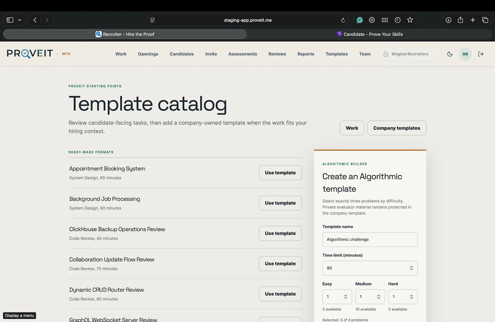 ProveIt Hiring Innovations Inc. screenshot 4
