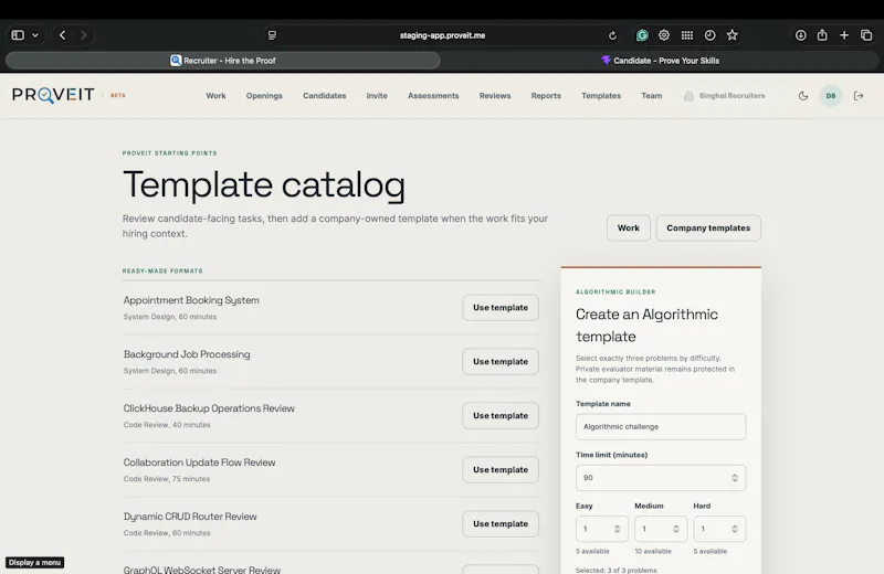 ProveIt Hiring Innovations Inc. screenshot 4