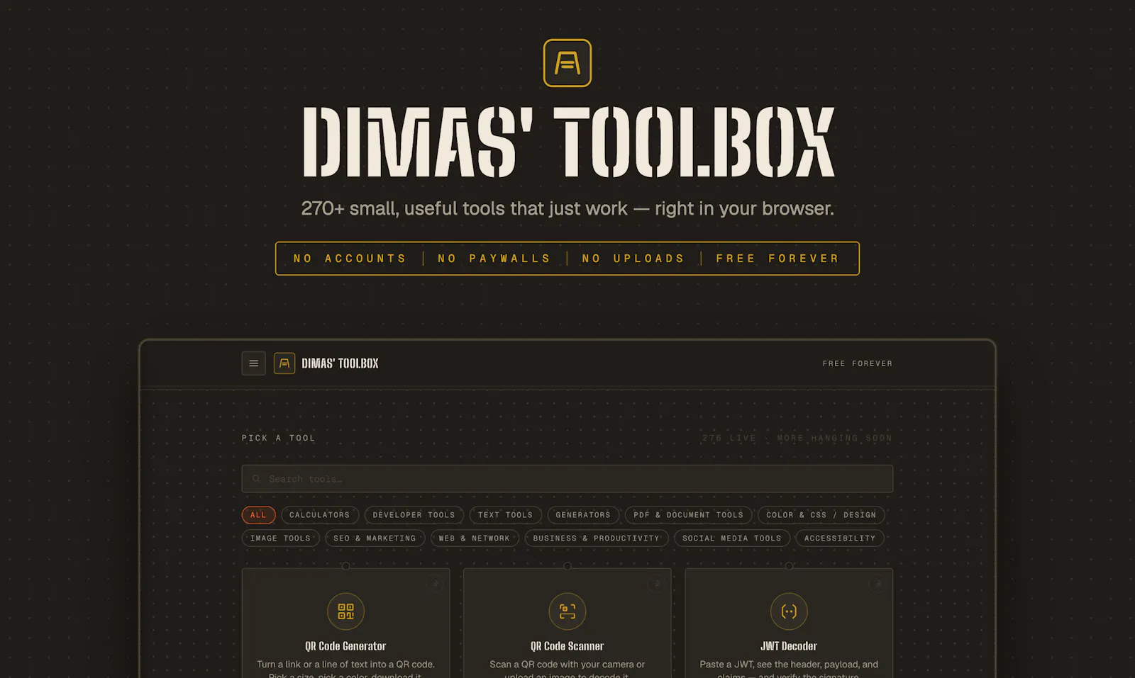 Dimas' Toolbox screenshot 2