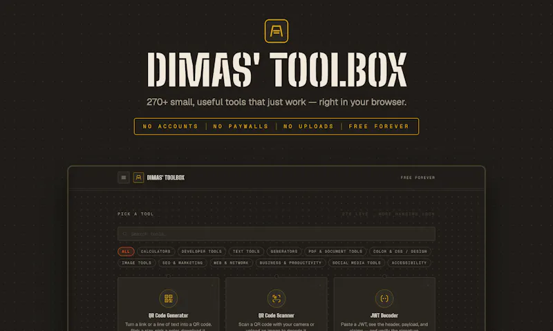 Dimas' Toolbox screenshot 2