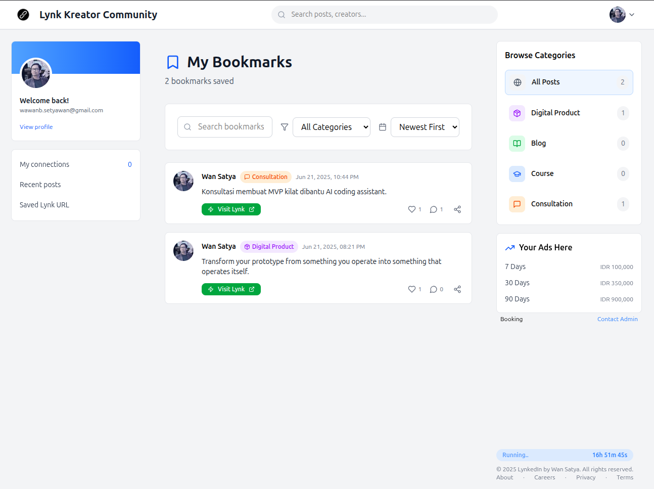 LinkedIn - Lynk.id URL preservada por la comunidad. media 2