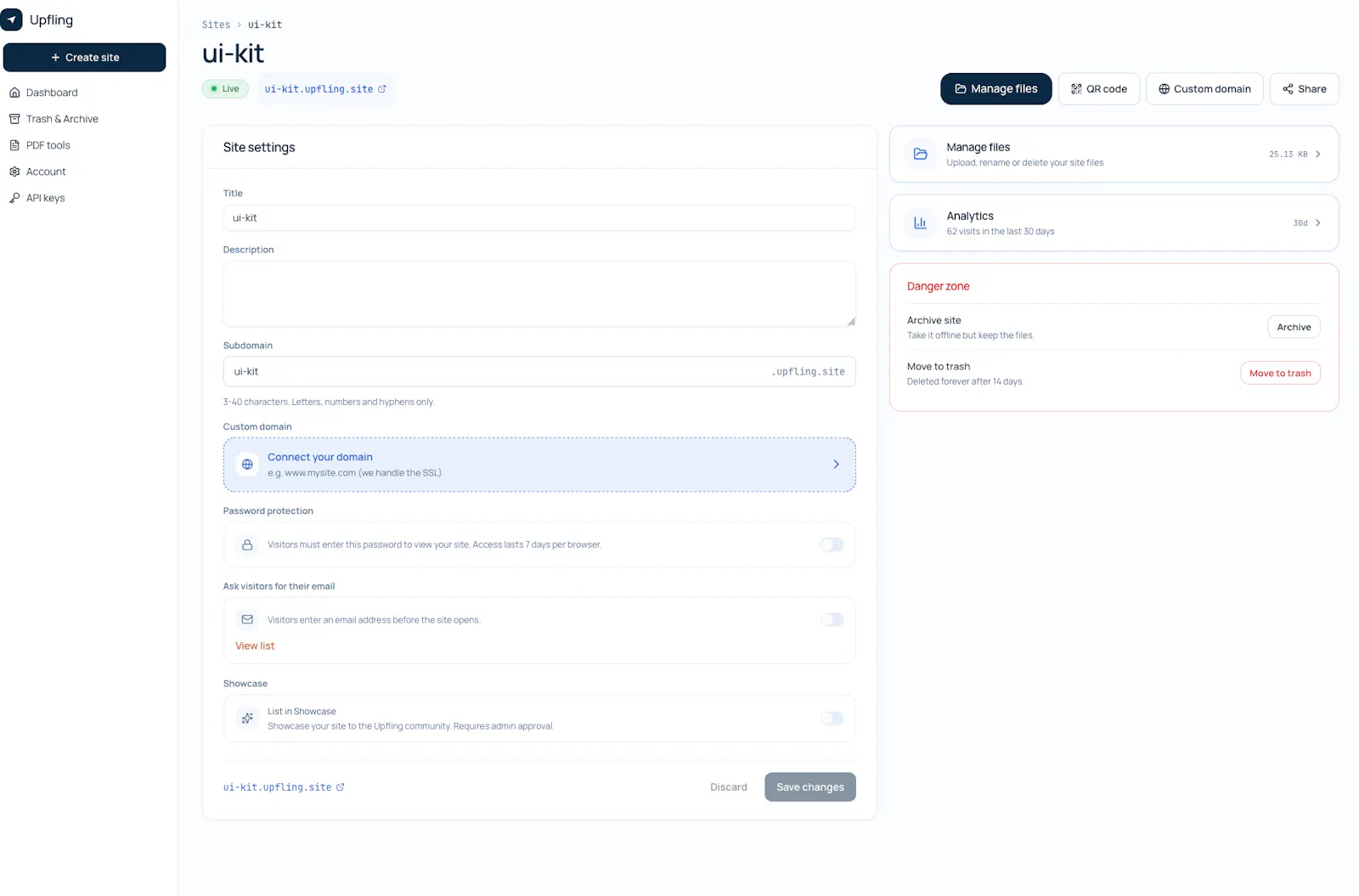 Upfling.host screenshot 3