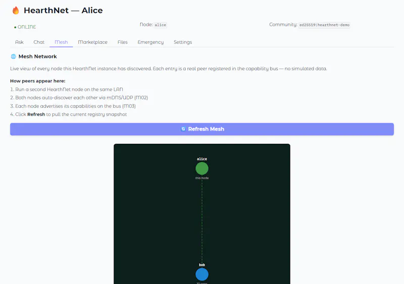 HearthNet screenshot 3
