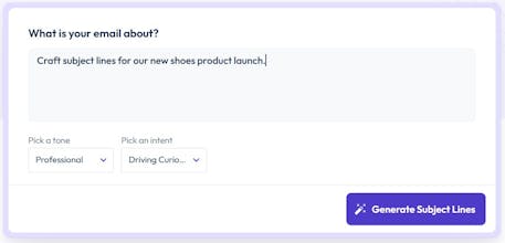 AI Email Subject Line Generator Tool gallery image