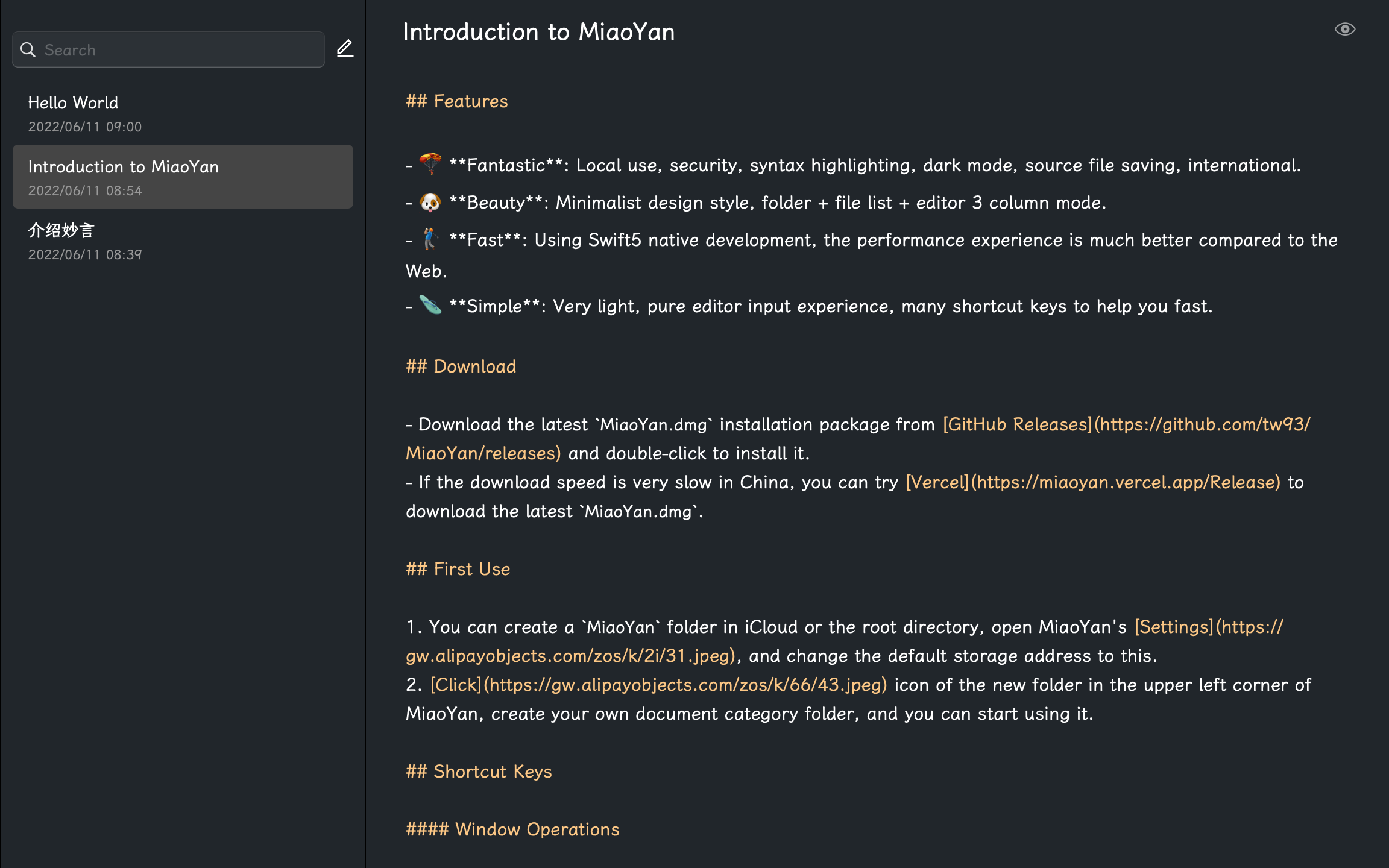 Mi Aoy Press - Harika cümleler yazmanıza yardımcı olmak için hafif Markdown uygulaması. medya 1