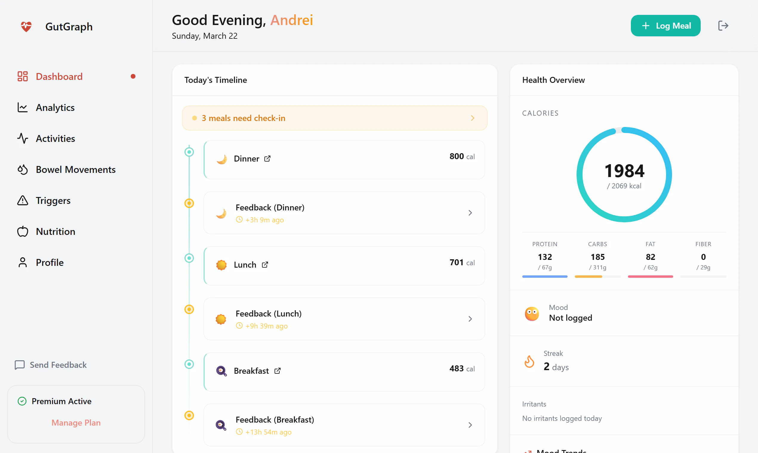 GutGraph screenshot 2