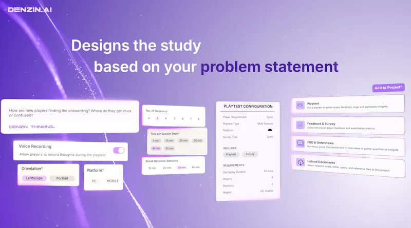 DENZIN - AI Playtest Researcher screenshot 3