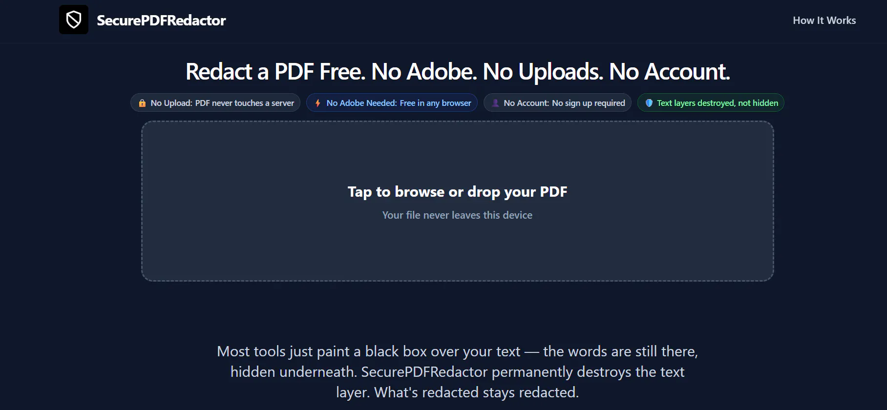 SecurePDFRedactor gallery image