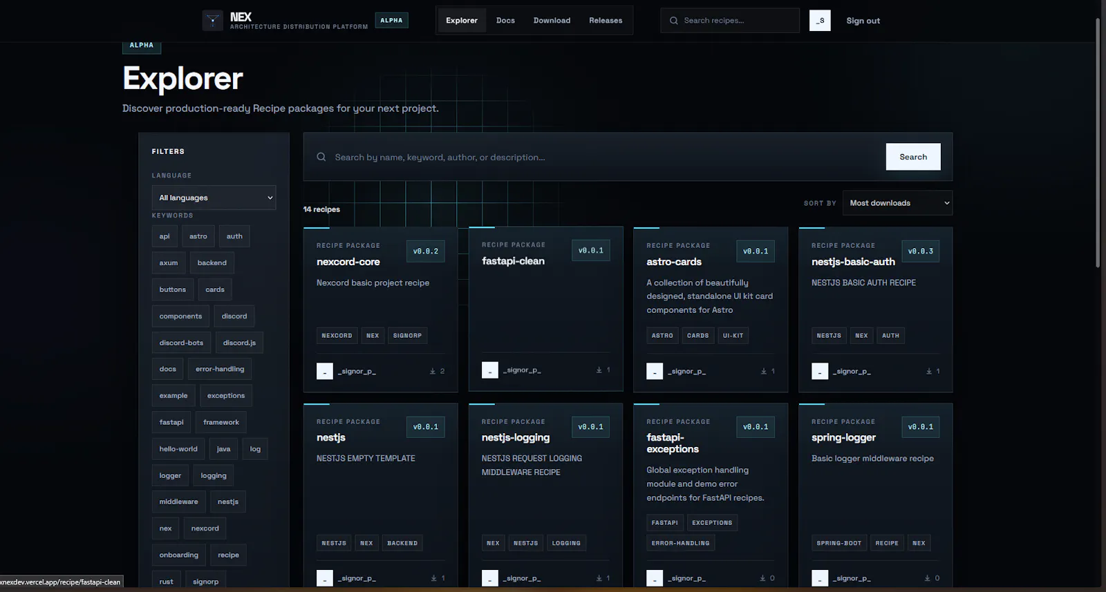 Nex screenshot 3