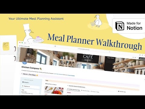 Advanced Notion Meal Planner gallery image