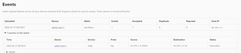 Dataforge Honeypot screenshot 3