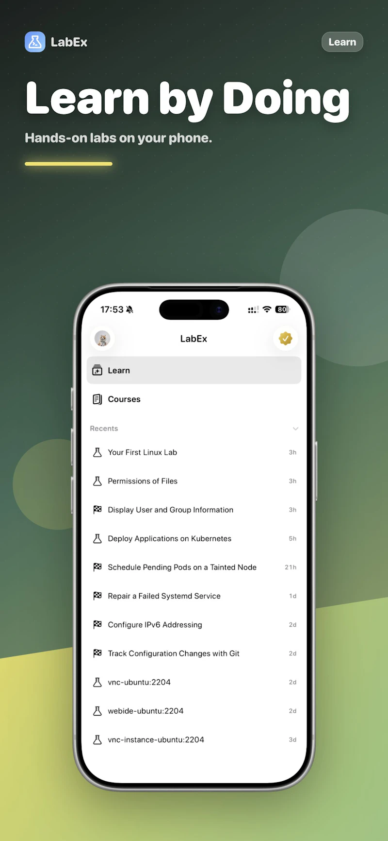 LabEx iOS screenshot 1