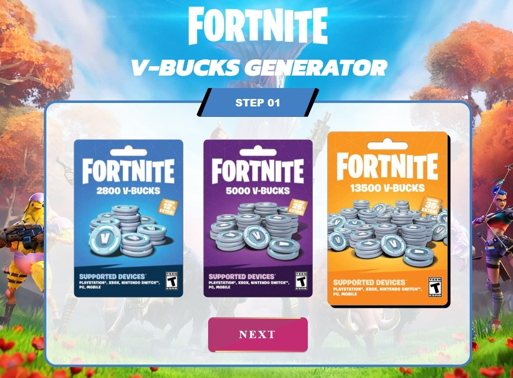 V bucks codes