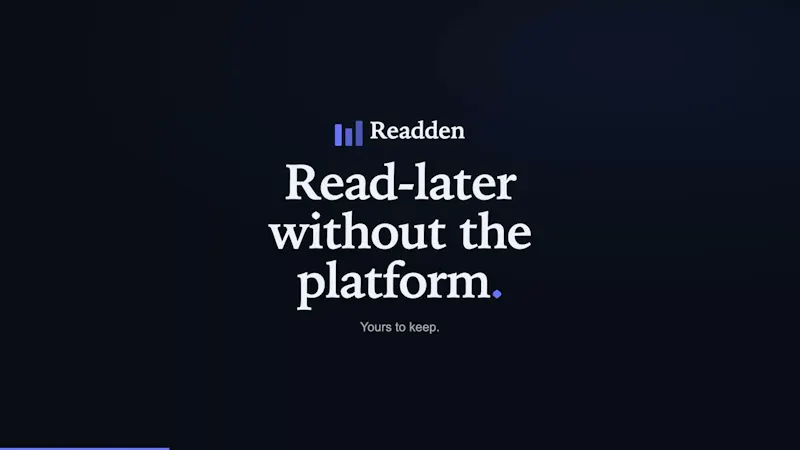 Readden screenshot 1 (video preview)