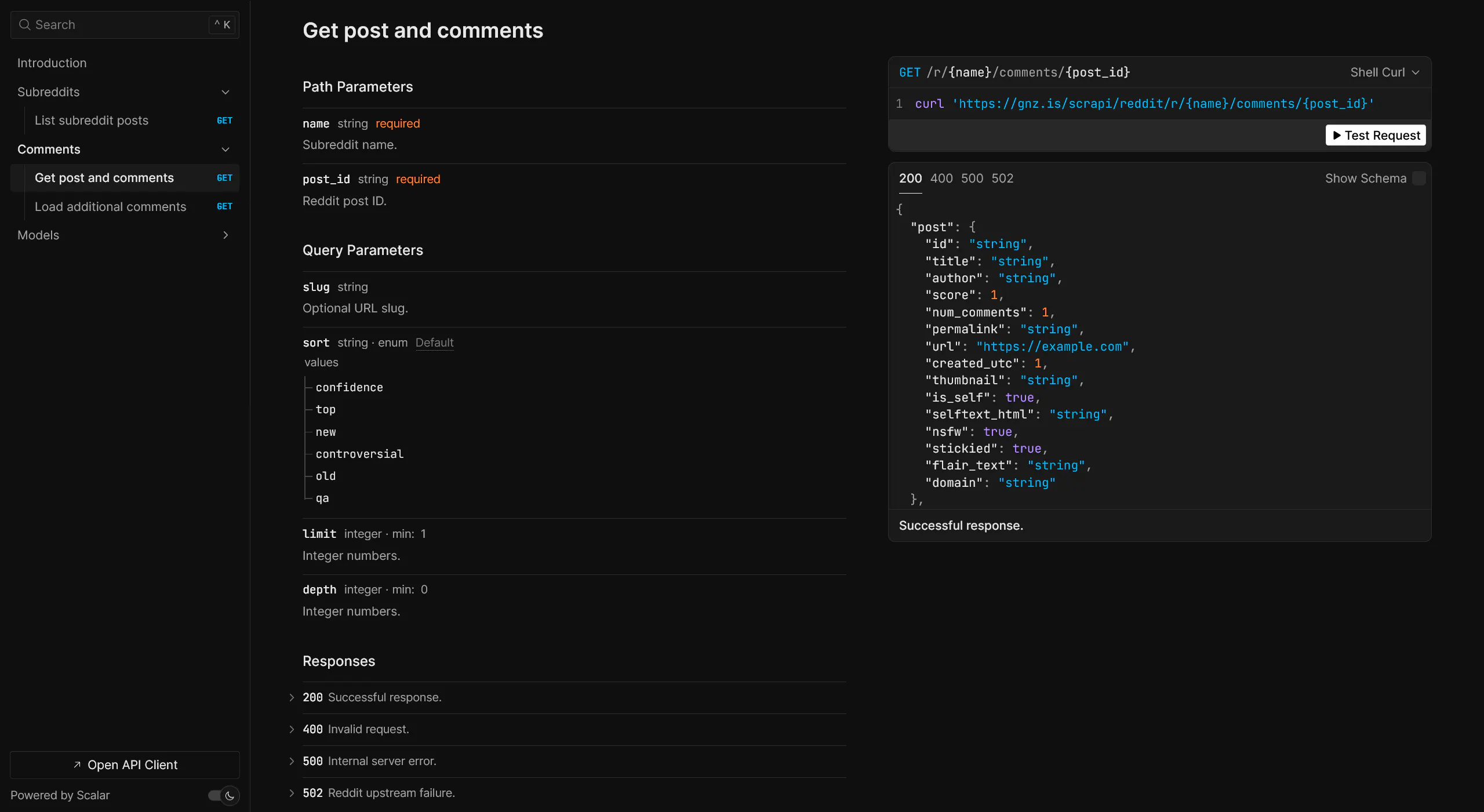 Reddit scrAPI gallery image