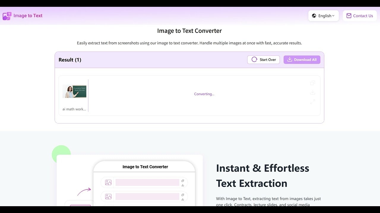 Free AI Image to Text Converter gallery image