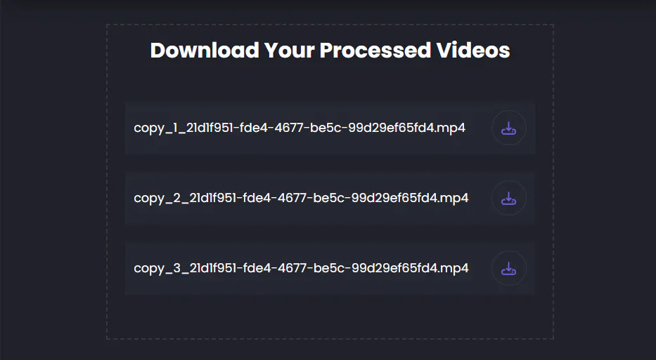 UVAI - video uniqueness Tool gallery image