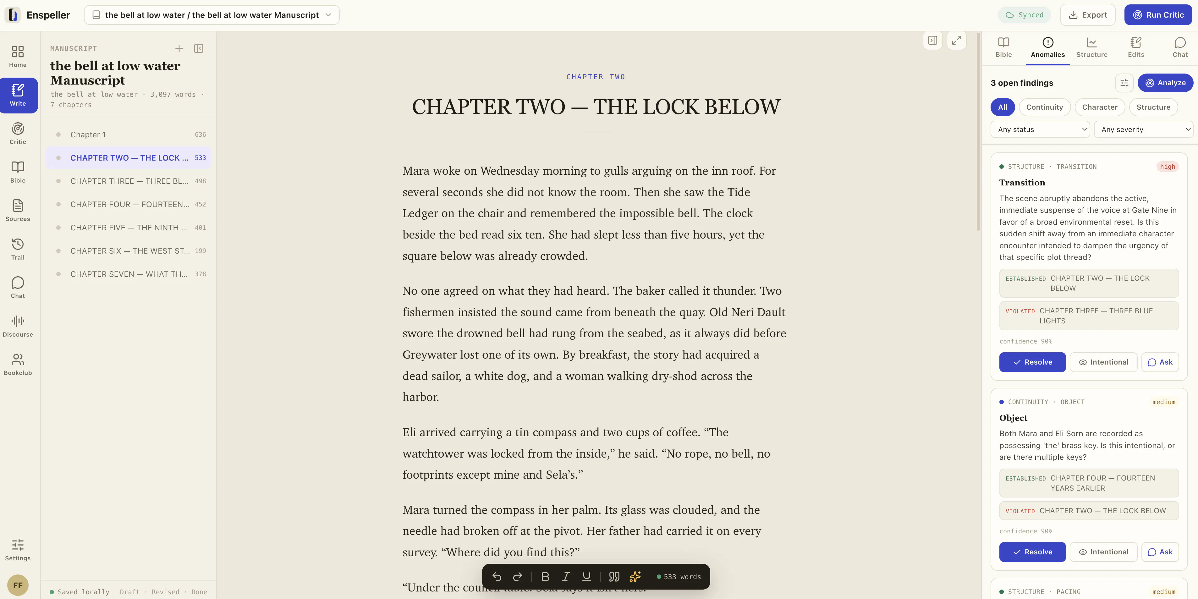 Enspeller — AI Analytical Writing Studio gallery image