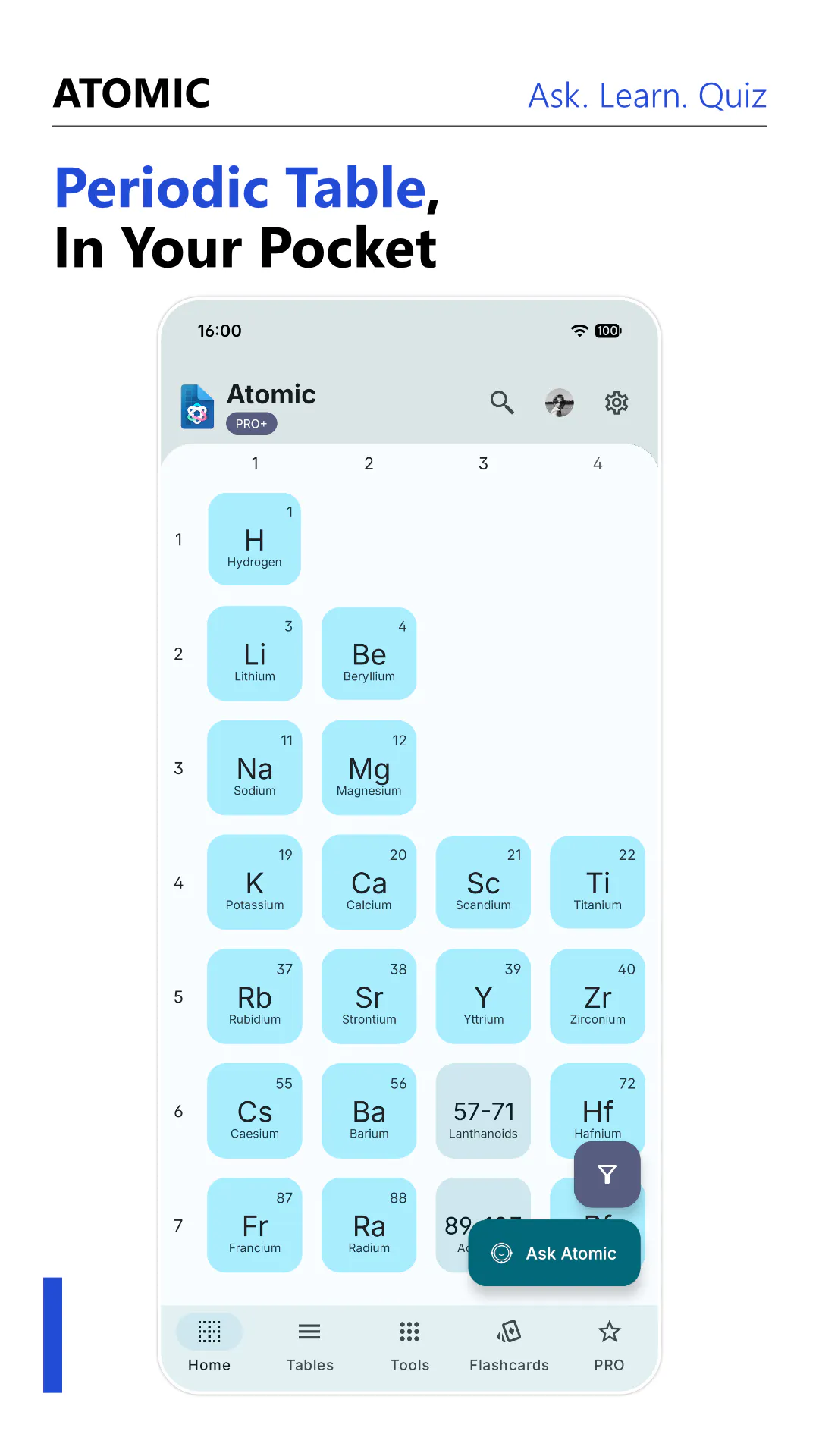 Atomic - Periodic Table: 'Ask Atomic' gallery image