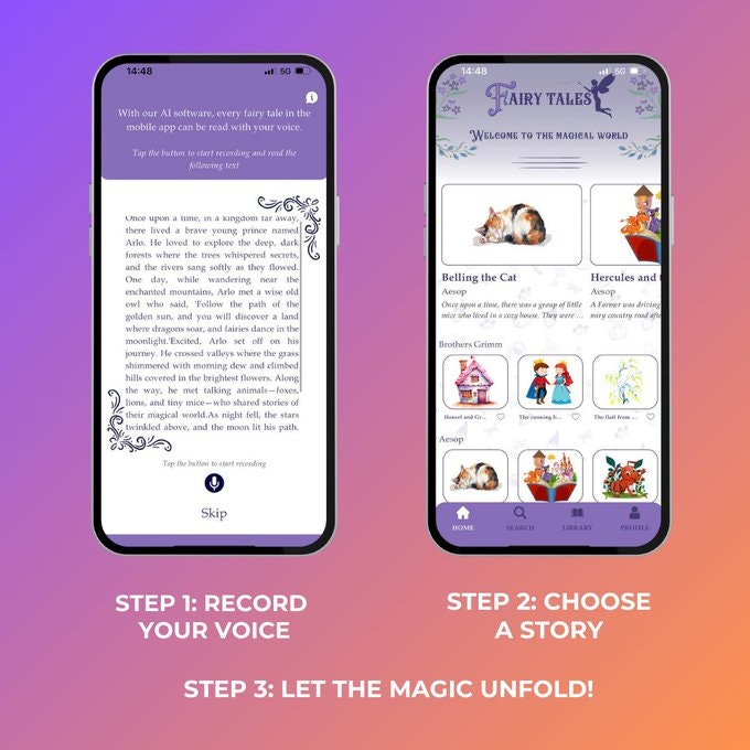 Fairy Tales Narrated With Your Voice media 3