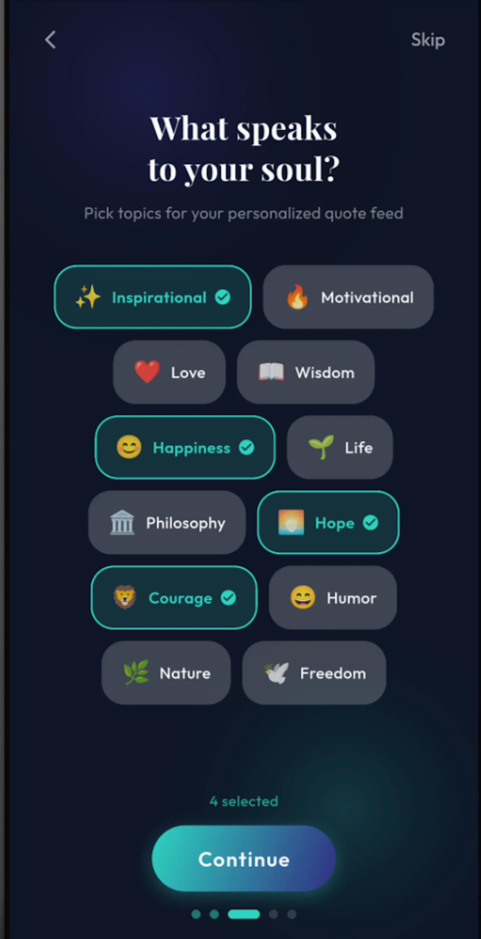 Quies — Mood Quotes & Music screenshot 5