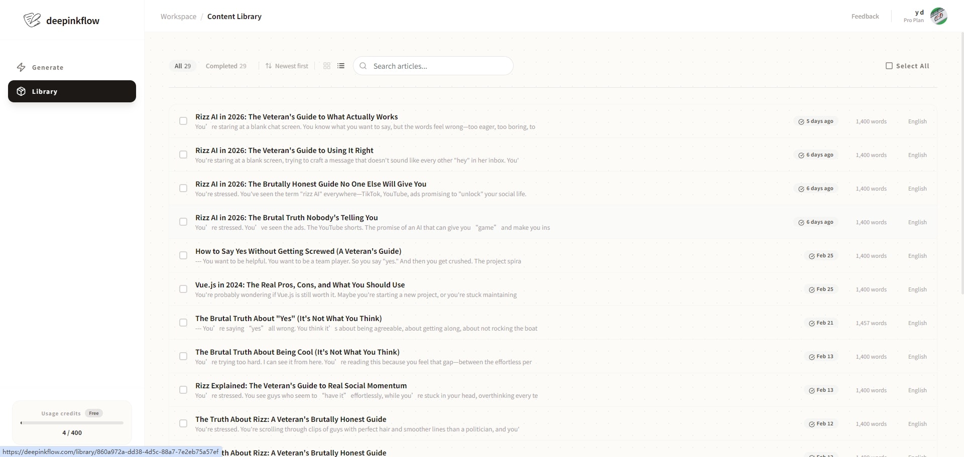 DeepInkFlow - Screenshot 5 showing product features and functionality