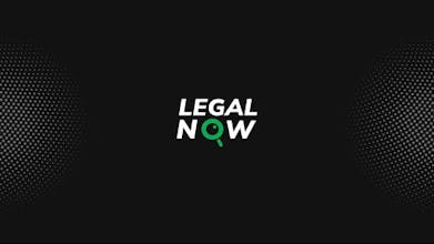صورة تظهر شعار LegalNow - حليف قانوني بتقنية الذكاء الاصطناعي لصياغة ومراجعة وإدارة العقود.