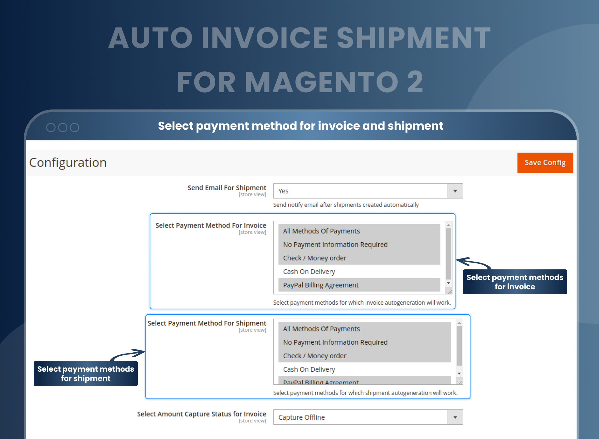 وسائط Magento 2 شحنة فاتورة السيارات 4