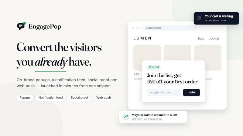 EngagePop screenshot 2