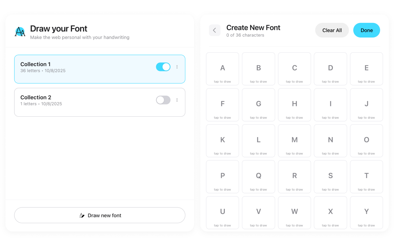 Draw your Font gallery image