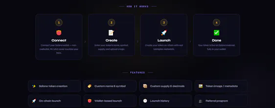 RK Mint — Solana Meme Coin Launcher gallery image