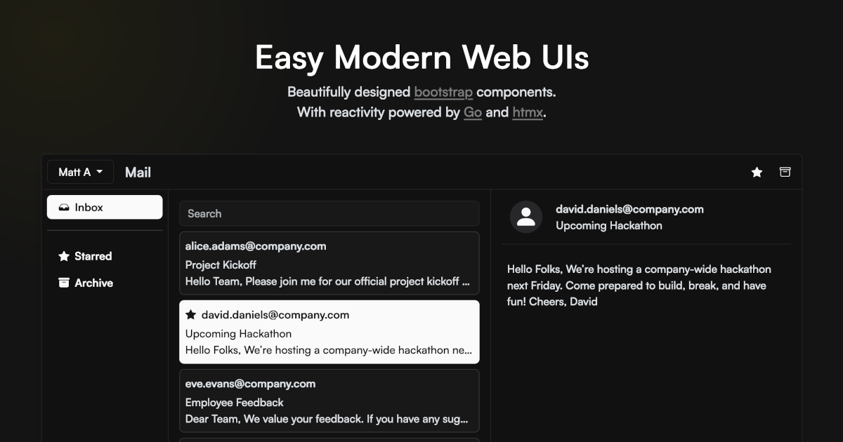 goth-ui - Kolay Modern Web UIS medya 1