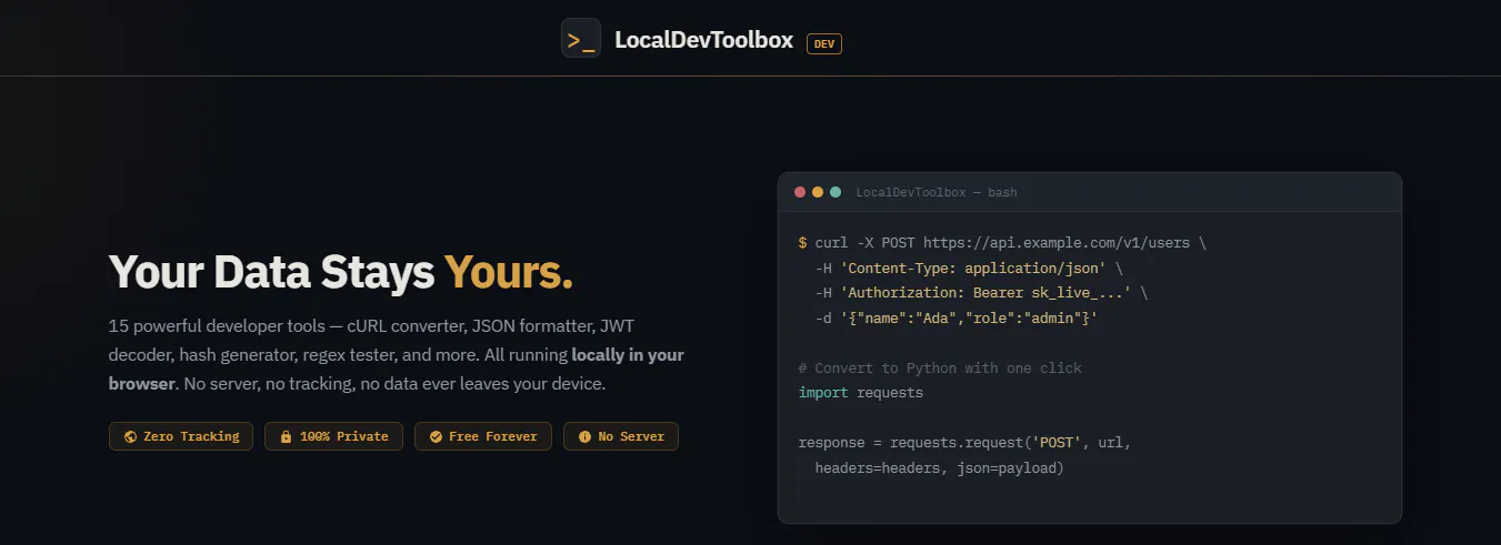 LocalDevToolbox gallery image