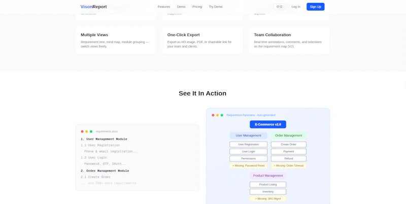 VisonReport  screenshot 3