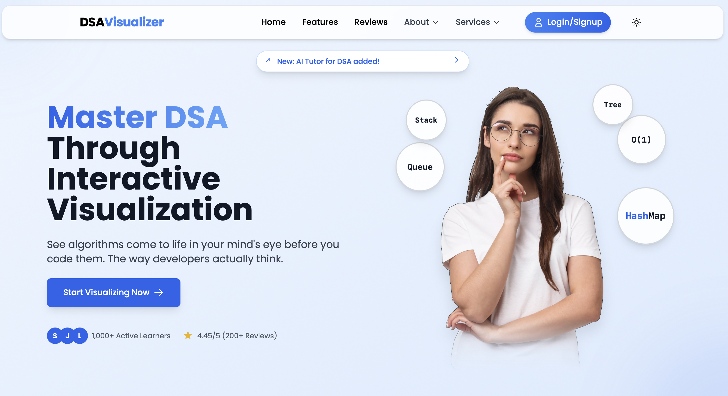 Mídia 1 de Visualizador DSA - Visualize e aprenda DSA da maneira inteligente