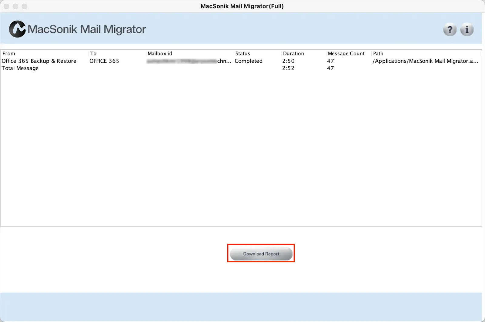 MacSonik Email Migrator screenshot 7
