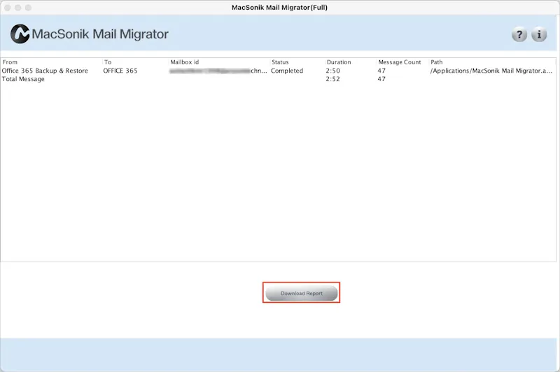 MacSonik Email Migrator screenshot 7