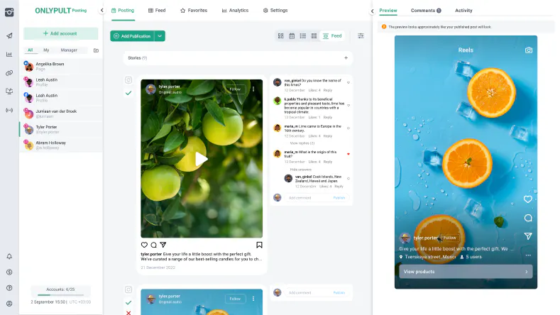 Onlypult - to work with social media gallery image
