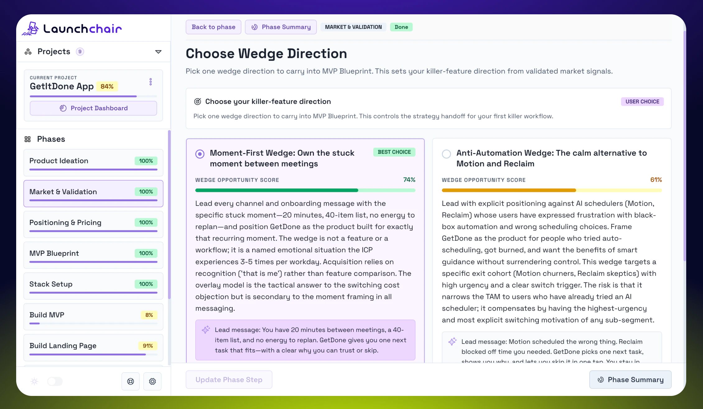 LaunchChair screenshot 2