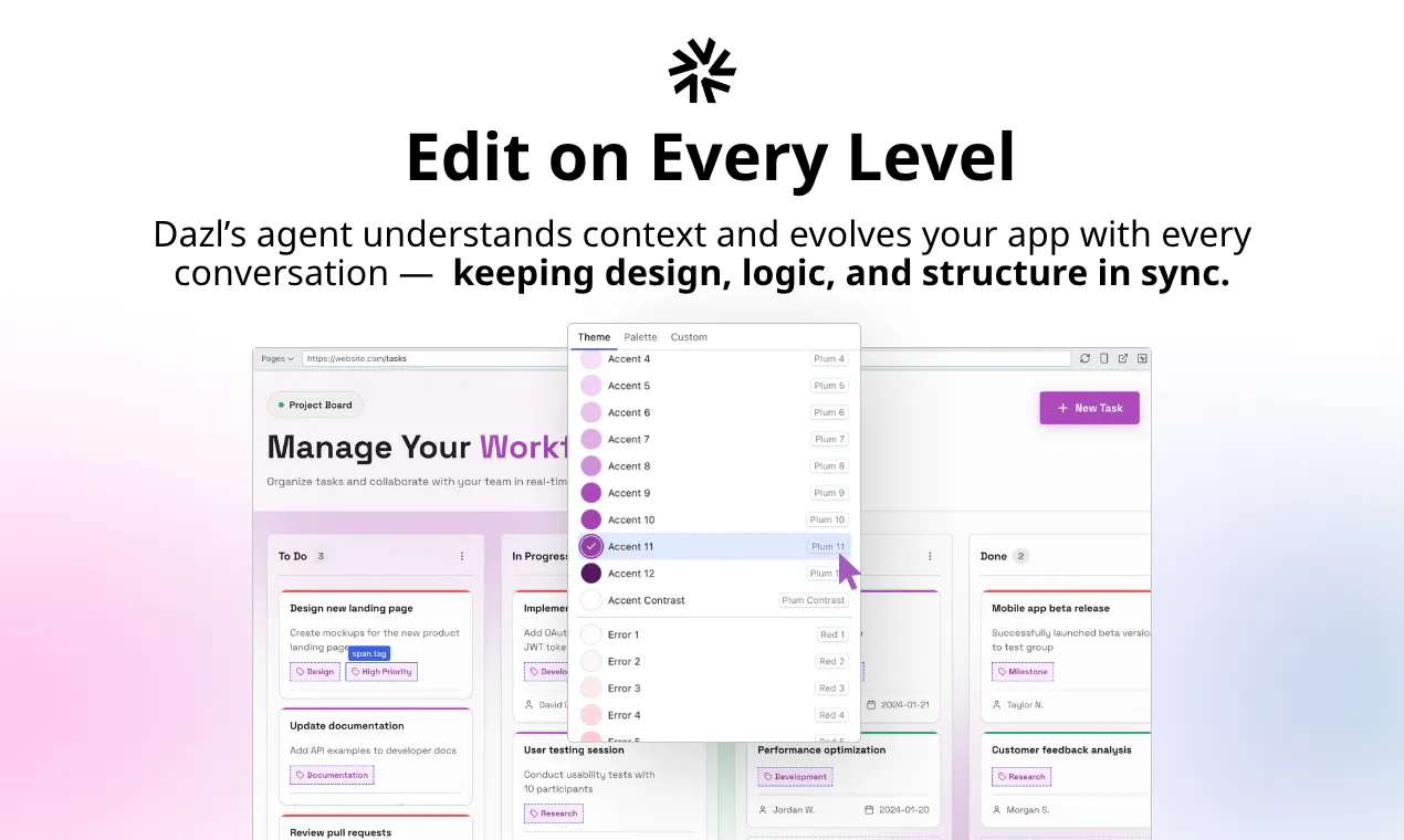 Dazl: The next era of vibe coding: visually edit everything | Product Hunt
