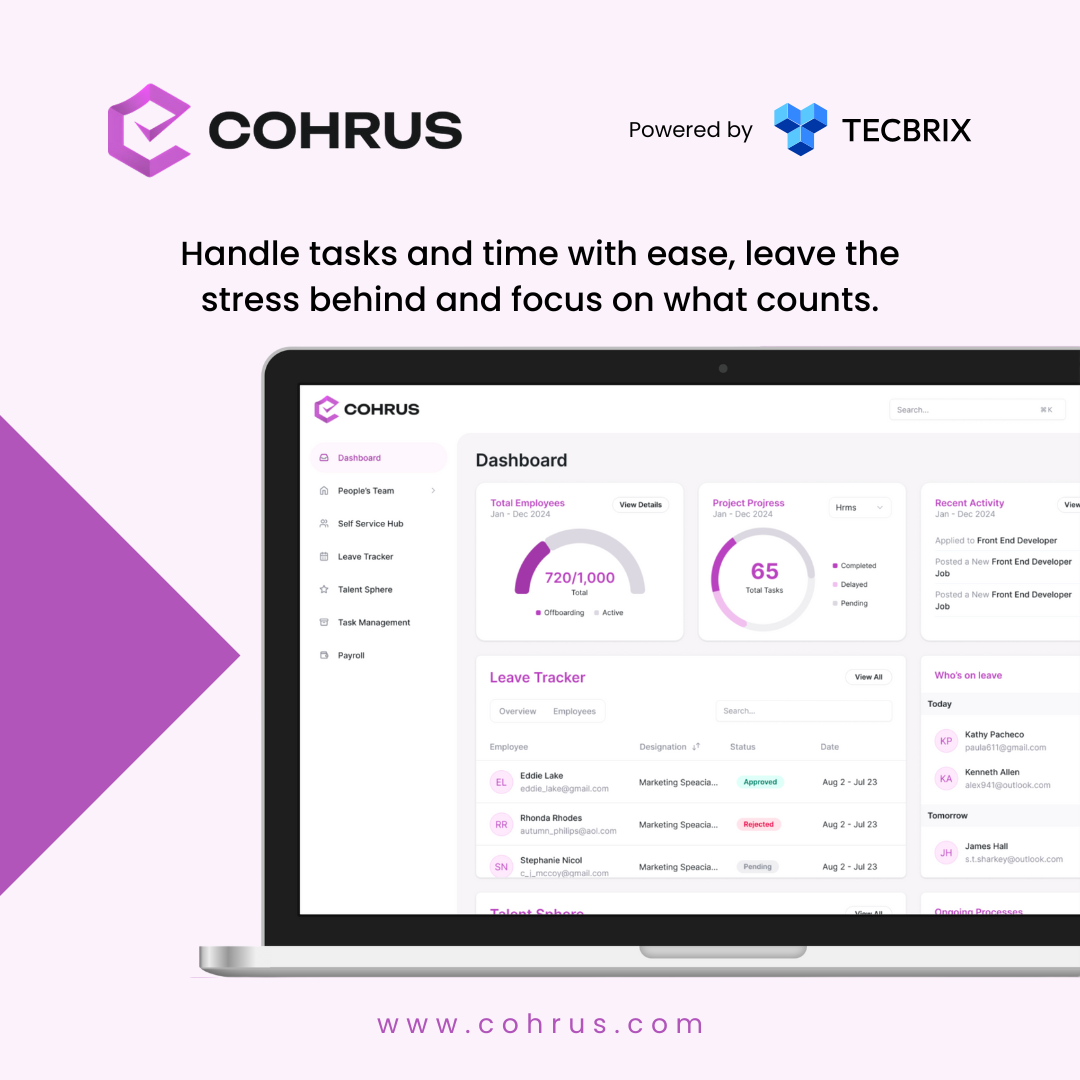 COHRUS - HR Management Software for Smarter HR media 2