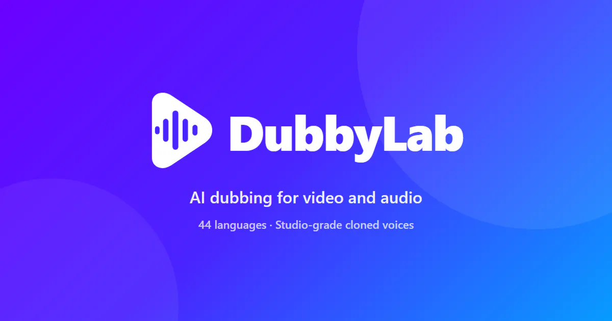 DubbyLab: AI Video Dubbing gallery image