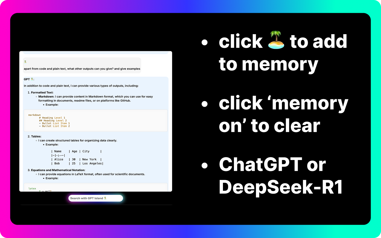 GPT -Insel - Die schönste Art, mit Ihrer KI zu chatten Medien 7
