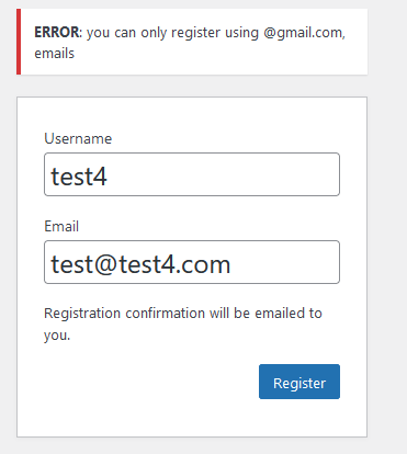 Limitare i domini e -mail plugin WordPress media 1